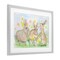 Stupell Industries Three Bunnies In The Grass Framed Print Under Glass, design by Lee Ann Sanders